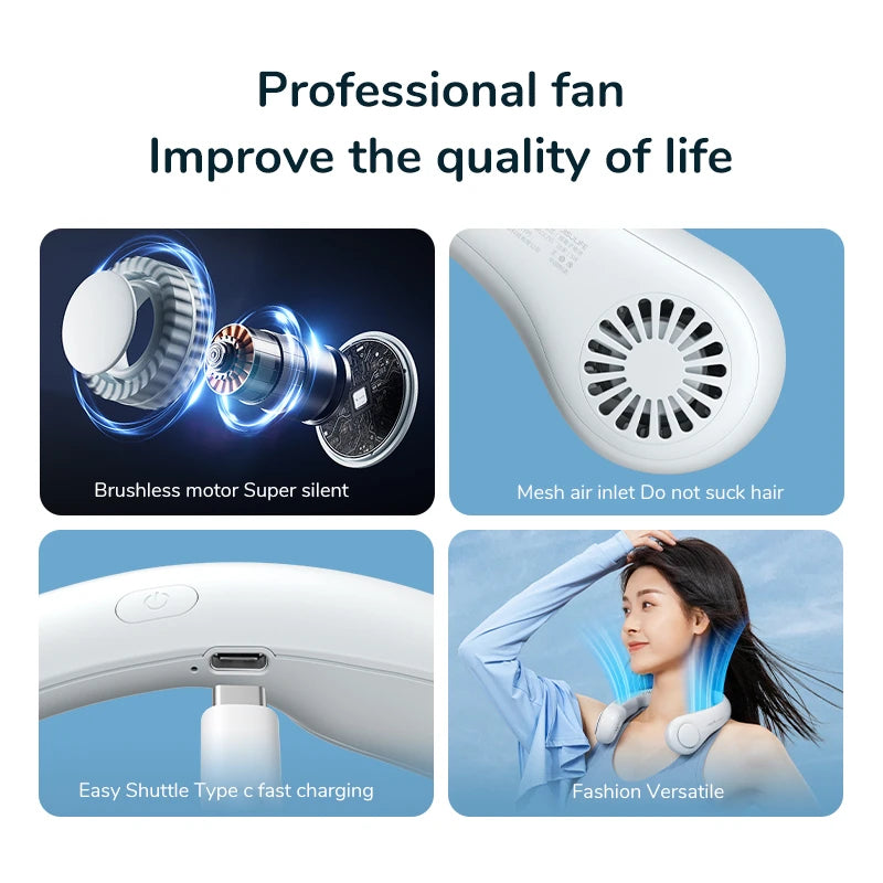 Neck Fan Portable Bladeless neck fans